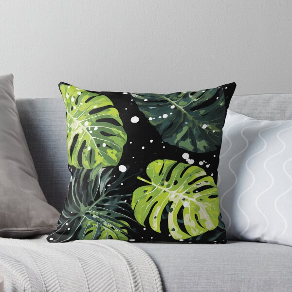 Item preview, Tropical Leaves Abstract Background with Black and White designed and sold by HisoTorDesign.