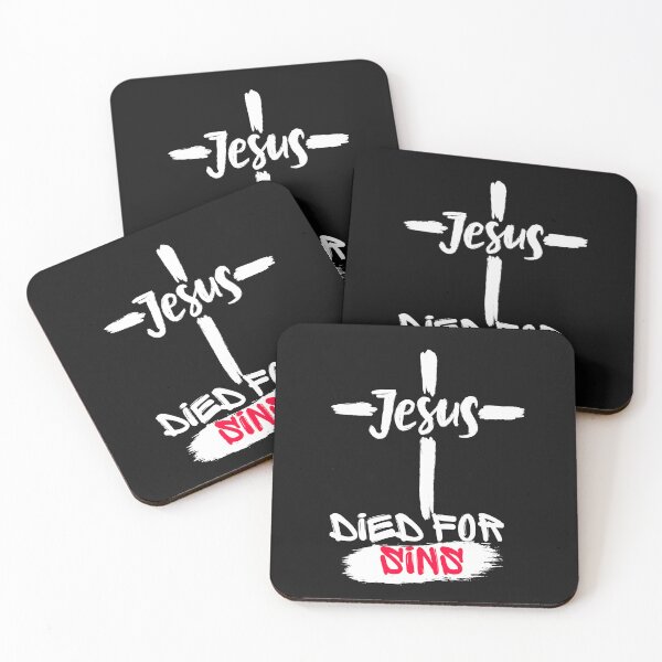 Item preview, Jesus died for our sins-christian cross sticker designed and sold by Faithandpattern.