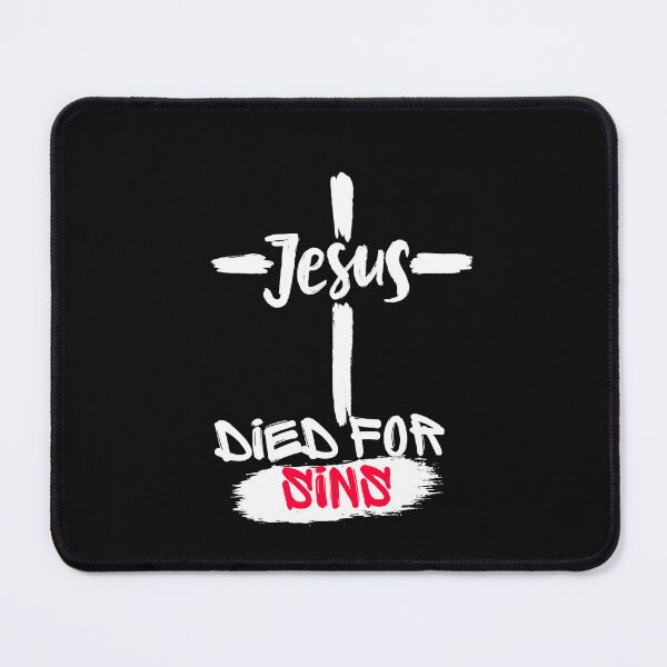 Item preview, Jesus died for our sins-christian cross sticker designed and sold by Faithandpattern.
