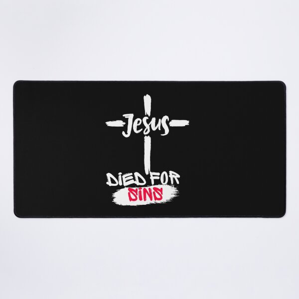 Item preview, Jesus died for our sins-christian cross sticker designed and sold by Faithandpattern.