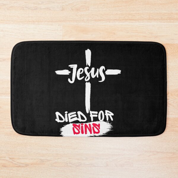 Item preview, Jesus died for our sins-christian cross sticker designed and sold by Faithandpattern.