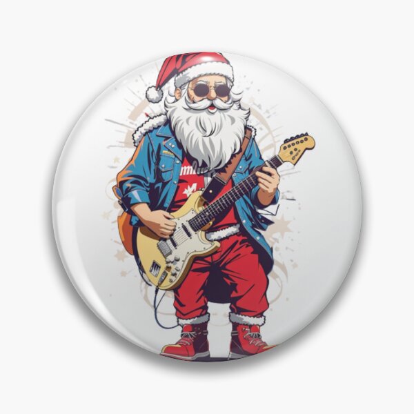 Item preview, Santa Claus playing electric guitar like designed and sold by UrbanaAh-Luxury.
