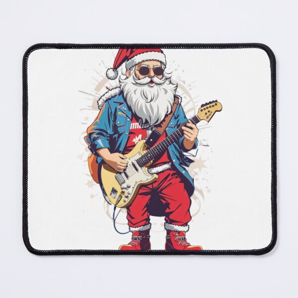 Item preview, Santa Claus playing electric guitar like designed and sold by UrbanaAh-Luxury.