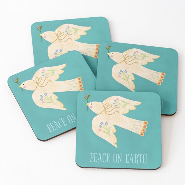 Item preview, Peace on earth dove folk art designed and sold by tascha-doodles.