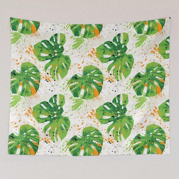 Item preview, Seamless Tropical Leaves Pattern designed and sold by HisoTorDesign.