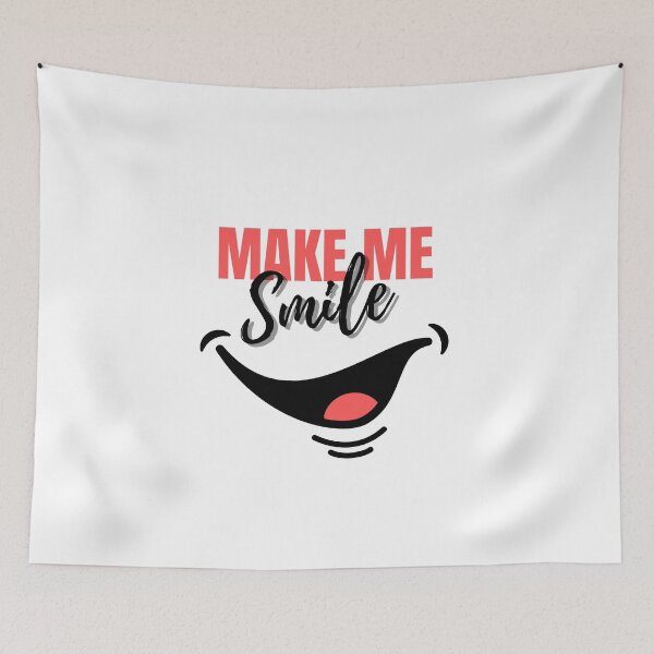 Item preview, Make Me Smile Typography - Minimalist Happiness designed and sold by SYSTEMSHIRTS.