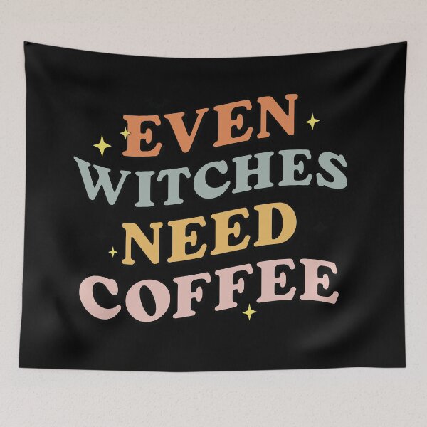 Item preview, Even Witches Need Coffee Shirt,  designed and sold by chipmuckdesignn.