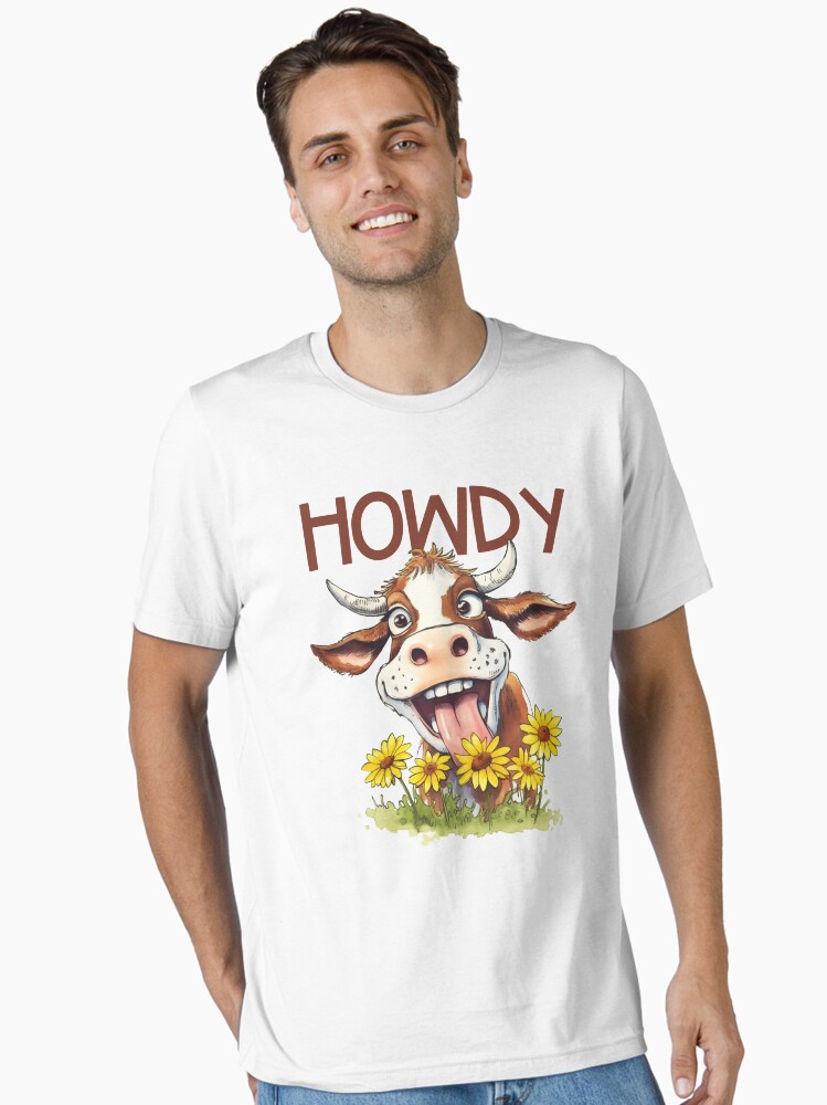 Howdy Funny Southern Cow