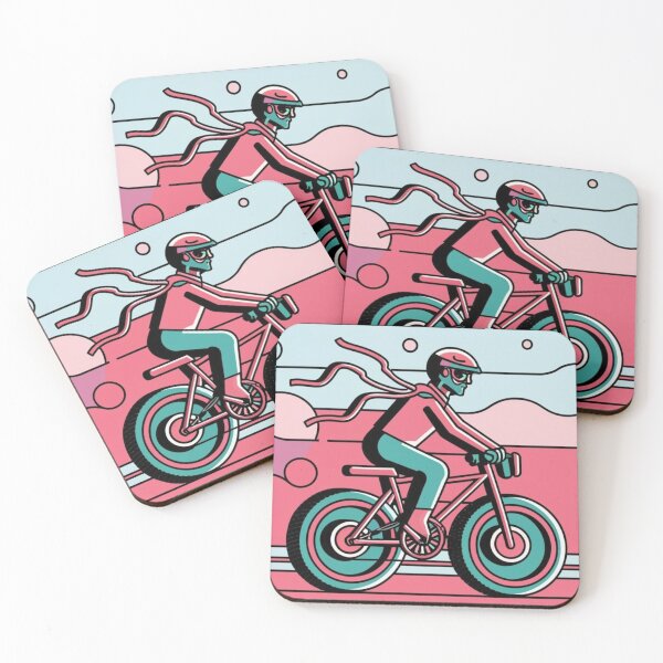 Item preview, Retro 1980's Videogame Inspired Bike Rider designed and sold by CraftedRealm.