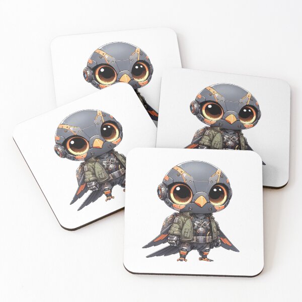 Item preview, Cute Cyberpunk Robot Falcon! designed and sold by kukamatsu.