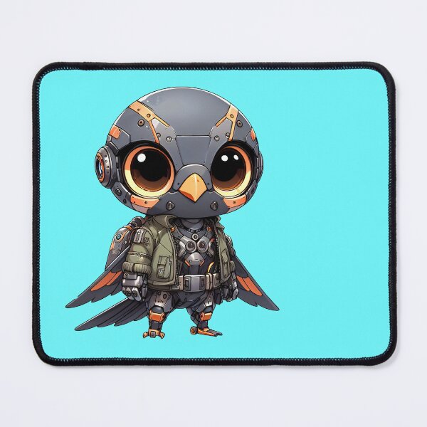 Item preview, Cute Cyberpunk Robot Falcon! designed and sold by kukamatsu.