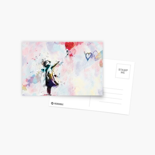 Item preview, Banksy Girl With Balloon, Wall Art, Banksy Wall Art, Watercolor Paintings, Graffiti Wall Art, Mural Art, Birthday Gifts for Her designed and sold by BeezyArt.