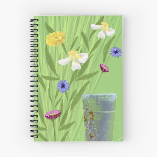 Item preview, garden flowers and pot digital mixed media for charity designed and sold by JayTCee.