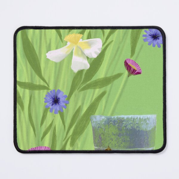 Item preview, garden flowers and pot digital mixed media for charity designed and sold by JayTCee.