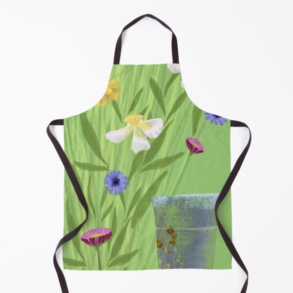 Item preview, garden flowers and pot digital mixed media for charity designed and sold by JayTCee.