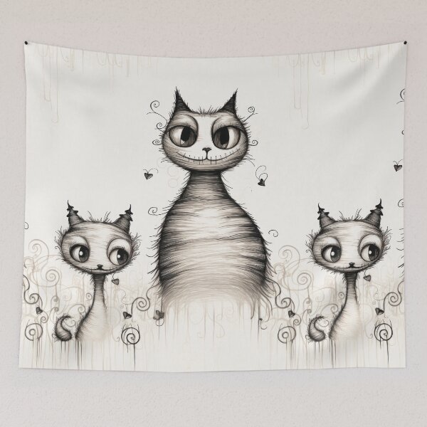 Item preview, Cats Vintage No.3 designed and sold by Pixelartistin.