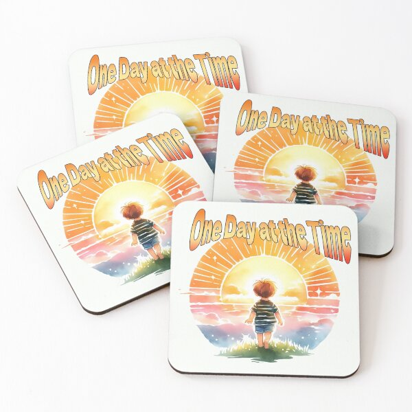 Item preview, One Day at a Time: Embracing New Beginnings with a Beautiful Sunrise and Joyful Kid designed and sold by lamp148.