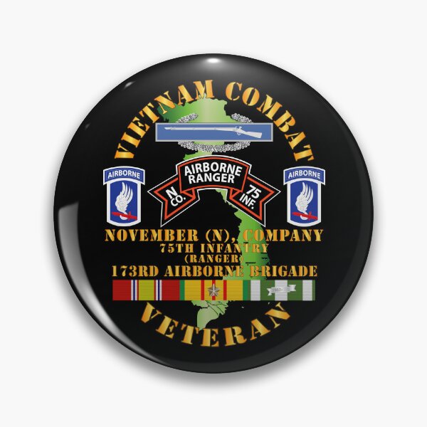 Item preview, Army - Vietnam Combat Vet - N Co 75th Infantry (Ranger) - 173rd Airborne Bde SSI designed and sold by Military Insignia Products.