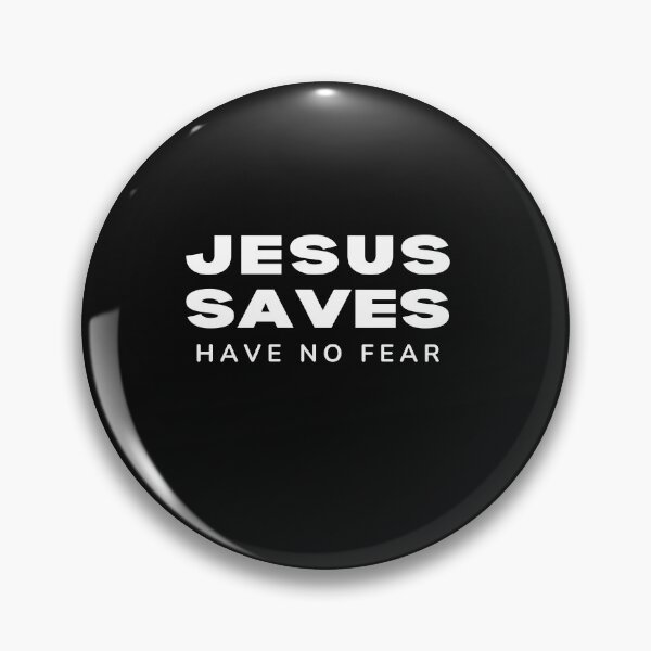 Item preview, Jesus saves have no fear -christian sticker designed and sold by Faithandpattern.