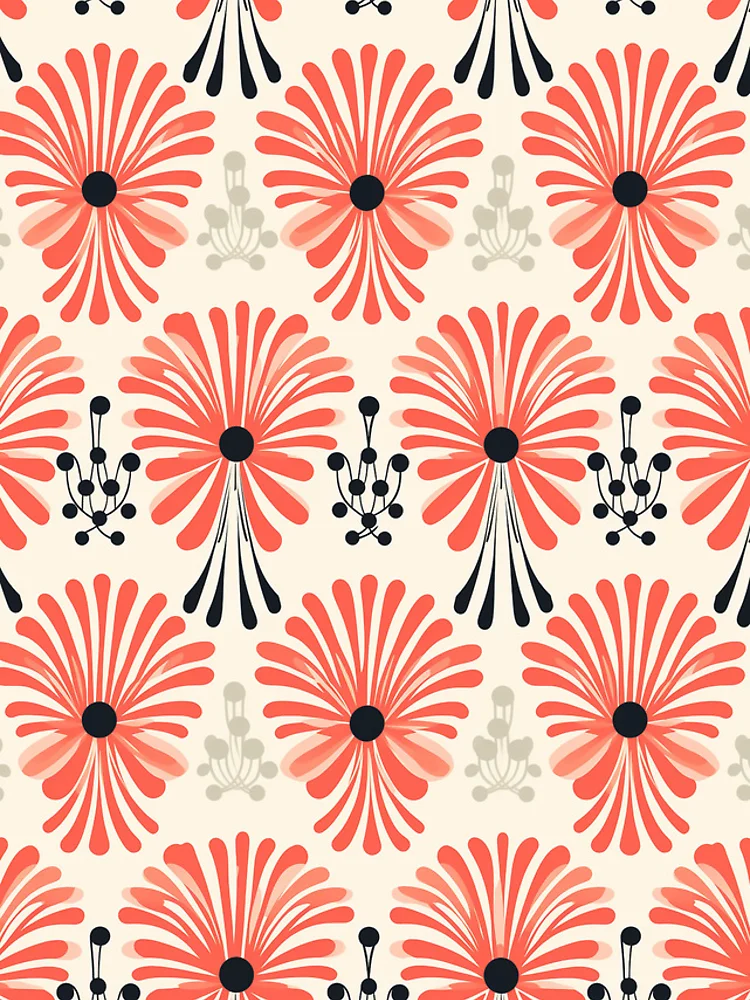 Thumbnail 5 of 5, iPhone Case, Abstract Modern Flower Pattern designed and sold by ReverseBleach.