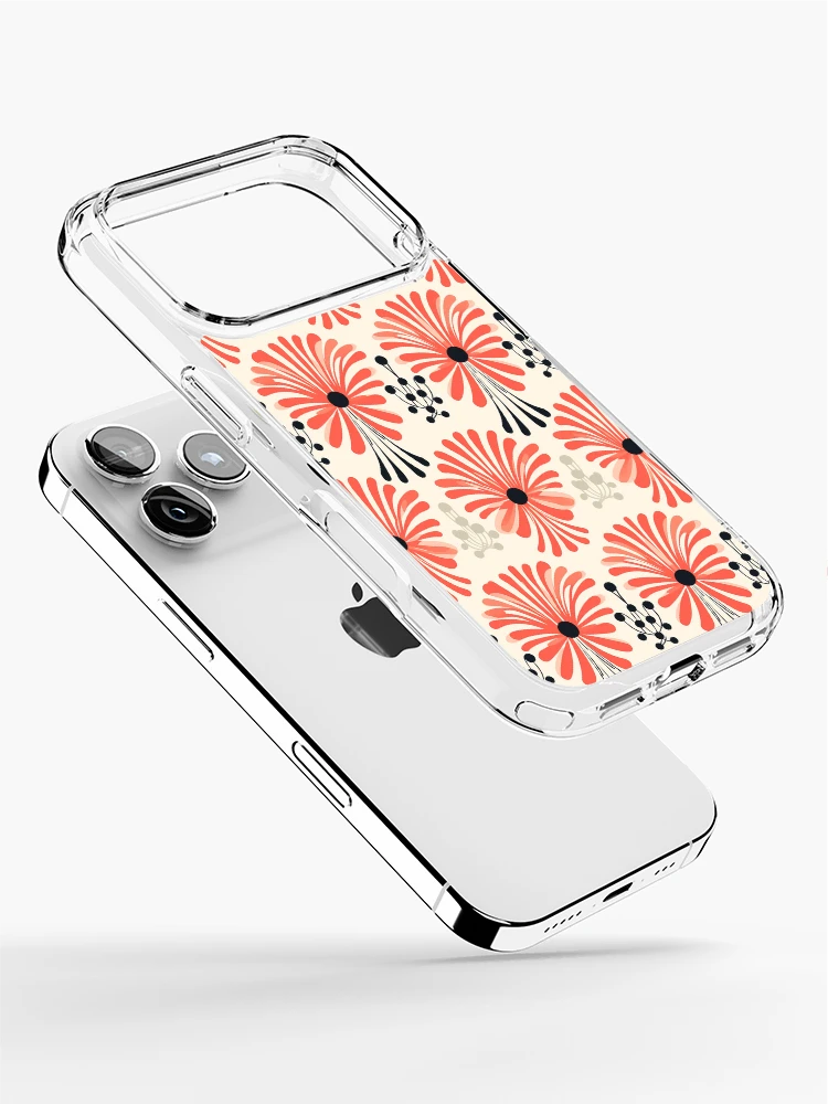 Thumbnail 2 of 5, iPhone Case, Abstract Modern Flower Pattern designed and sold by ReverseBleach.