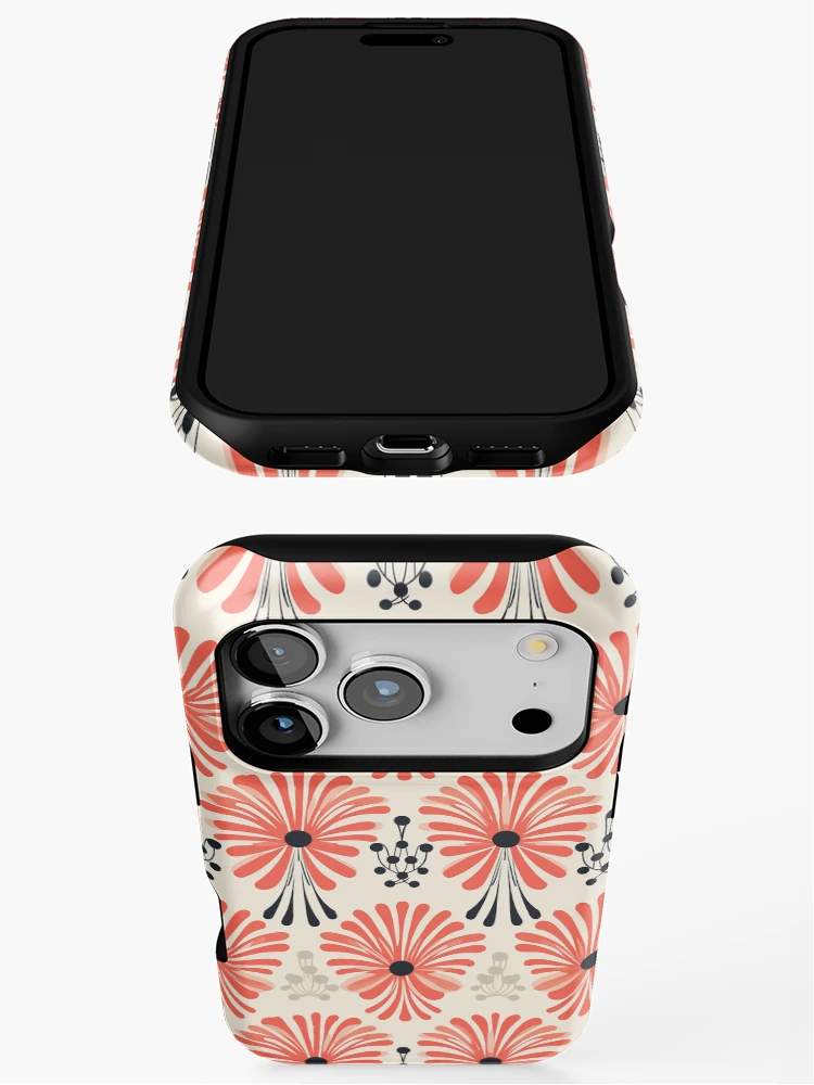 Thumbnail 3 of 4, iPhone Case, Abstract Modern Flower Pattern designed and sold by ReverseBleach.