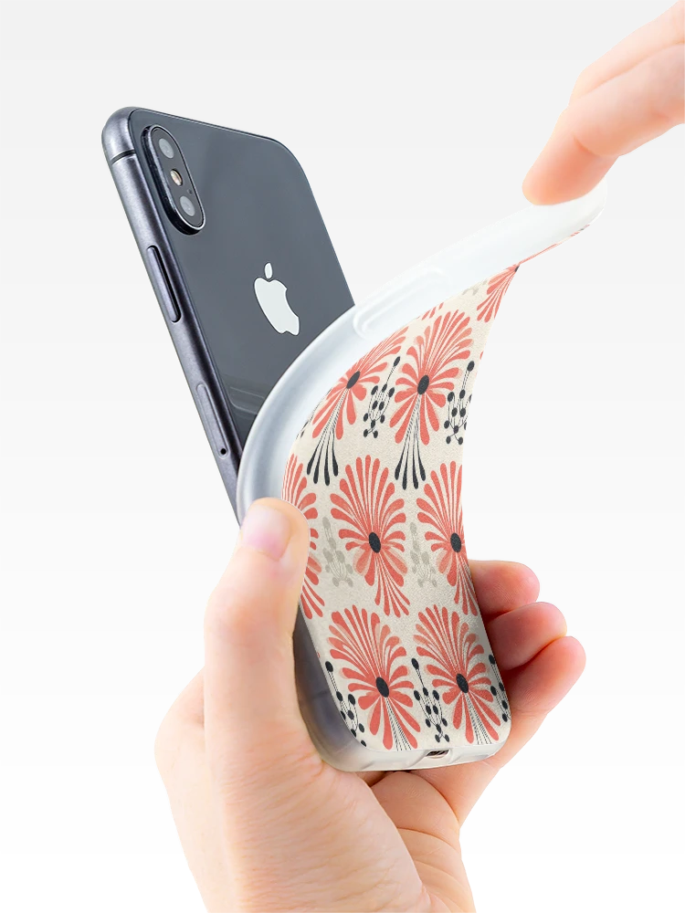 Thumbnail 4 of 5, iPhone Case, Abstract Modern Flower Pattern designed and sold by ReverseBleach.