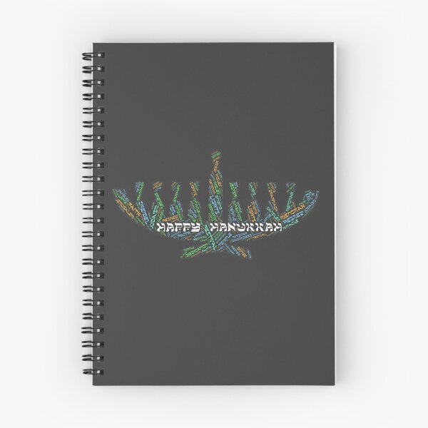 Item preview, Hanukkah Menorah Wordcloud for Darker Backgrounds designed and sold by WordsYouLove.