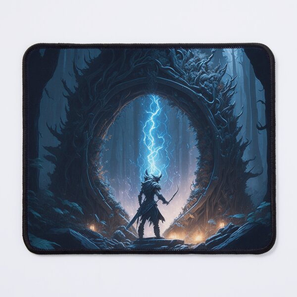 Item preview, A Chaos Warrior Entering a Mystical Portal designed and sold by Myahashaye.
