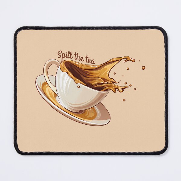 Item preview, Spill the Tea Teacup Typography  designed and sold by meganohm.
