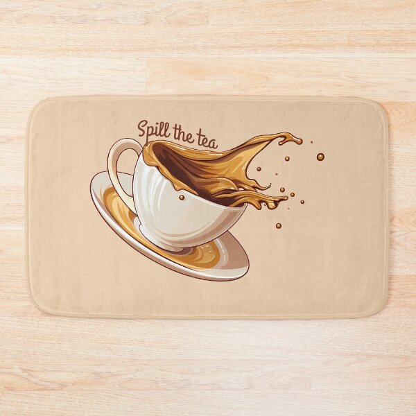 Item preview, Spill the Tea Teacup Typography  designed and sold by meganohm.