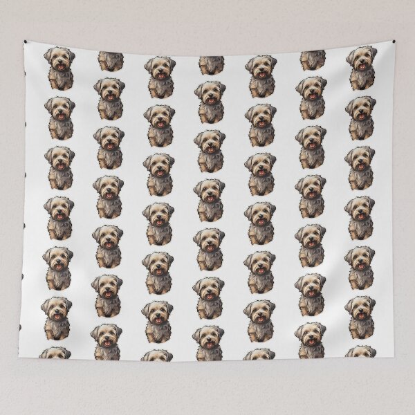 Item preview, Cute Smiling Dandie Dinmont Terrier Dog designed and sold by ReeHub.