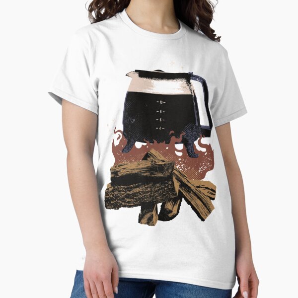 Dabbler's Cauldron - The Dabbler's Guide to Witchcraft // Coffeepot as cauldron Classic T-Shirt