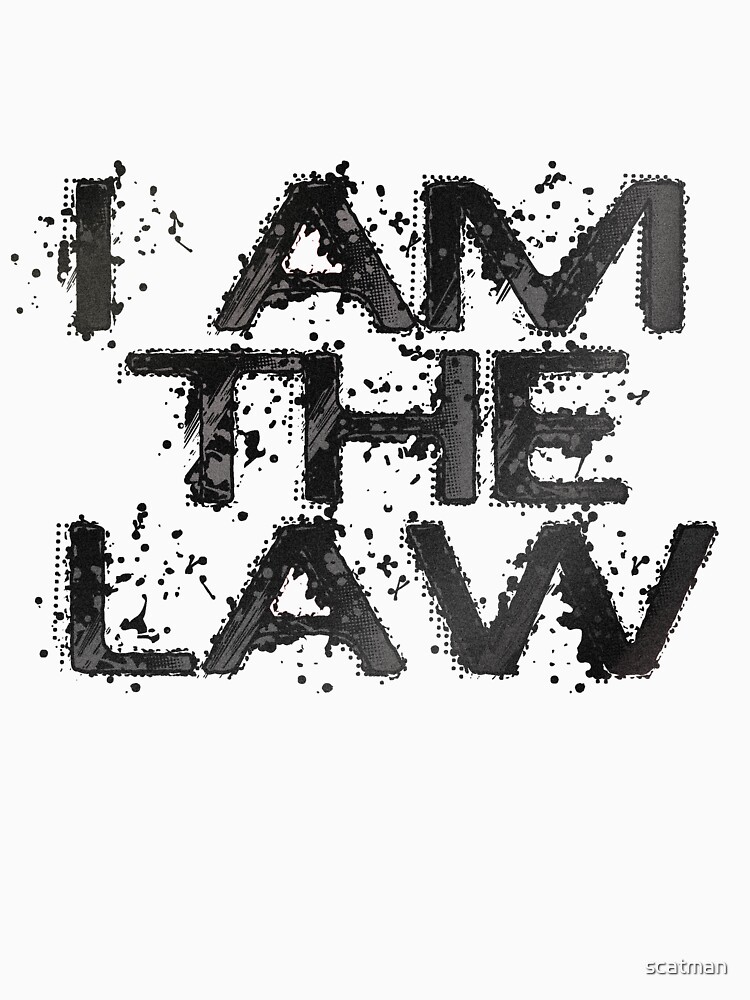 judge dredd i am the law shirt