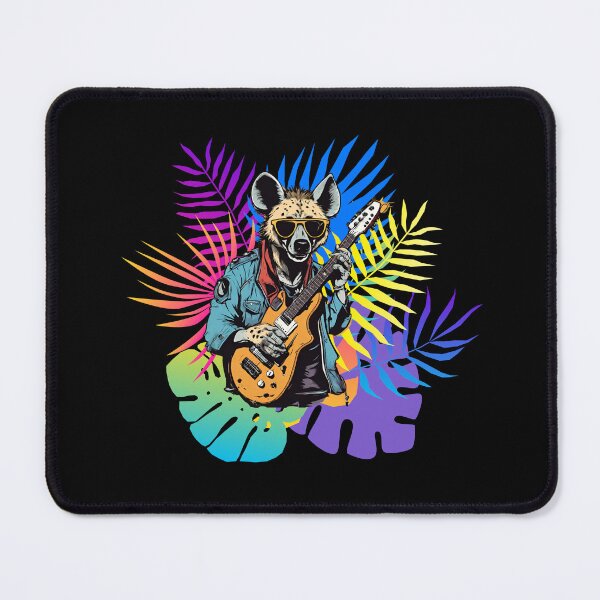 Item preview, COOL GUITARIST HYENA - guitarist hyena - rock hyena - wild musician designed and sold by Musicians-world.