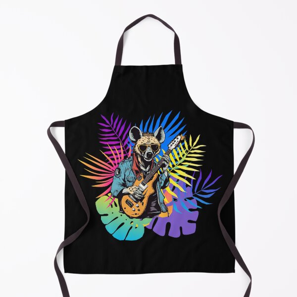 Item preview, COOL GUITARIST HYENA - guitarist hyena - rock hyena - wild musician designed and sold by Musicians-world.