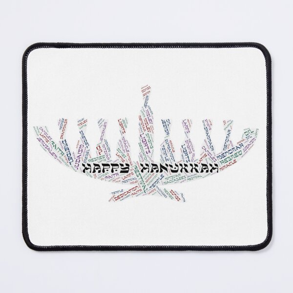 Item preview, Hanukkah Menorah Wordcloud for Lighter Backgrounds designed and sold by WordsYouLove.