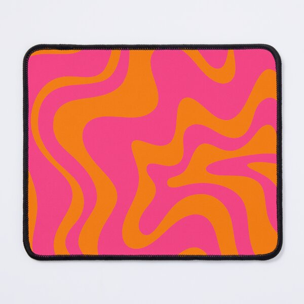 Item preview, Retro Liquid Swirl Abstract Pattern Hot Pink & Orange designed and sold by kierkegaard.