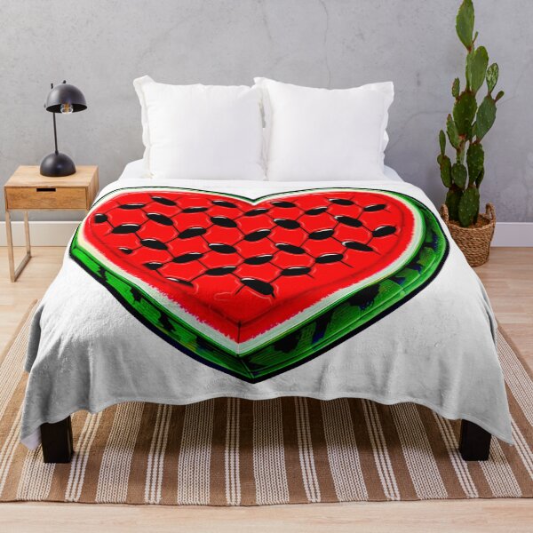 Item preview, Free Palestine Watermelon Keffiyeh Heart designed and sold by 4TeeToo.