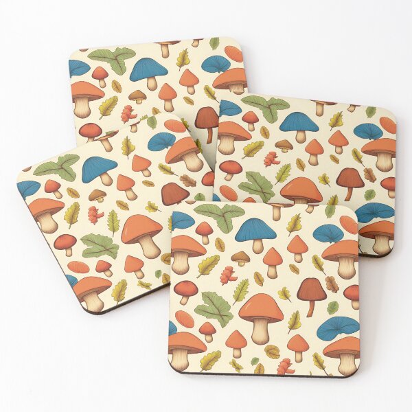 Item preview, Mushroom and leaves  designed and sold by Liz Loasby.