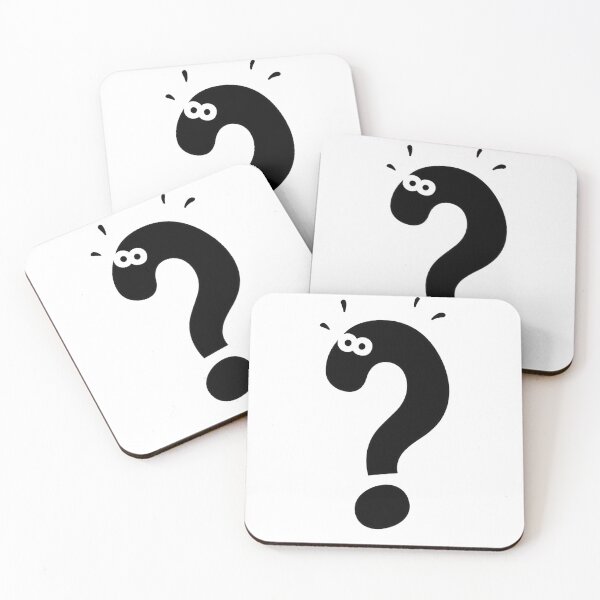 Item preview, Funny Surprised Scared Question Mark with Eyes designed and sold by Laugh-Lines.