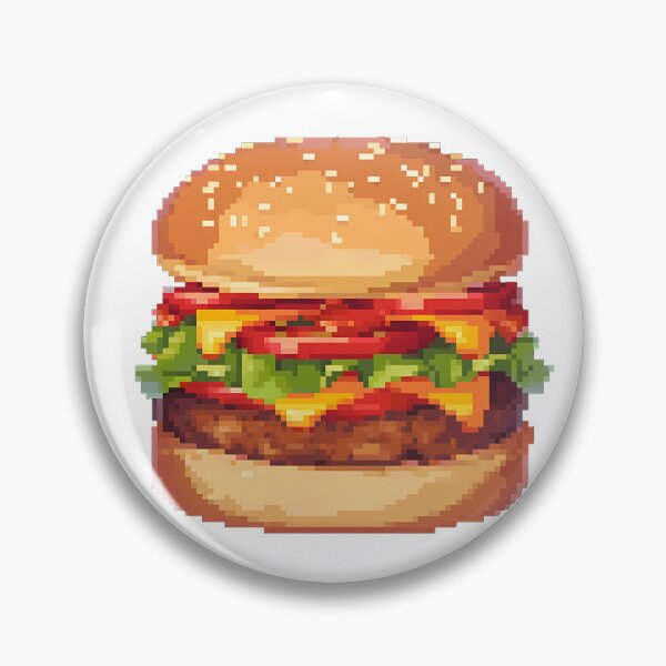 Item preview, Pixel Art Hamburger(3) - Food art designed and sold by octoboobs.