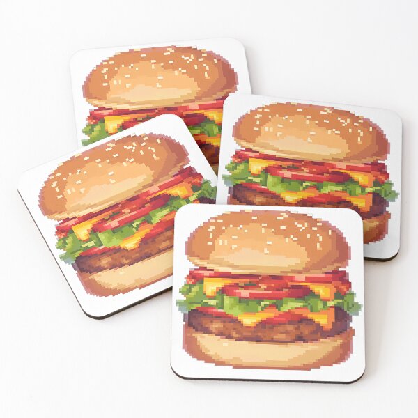 Item preview, Pixel Art Hamburger(3) - Food art designed and sold by octoboobs.