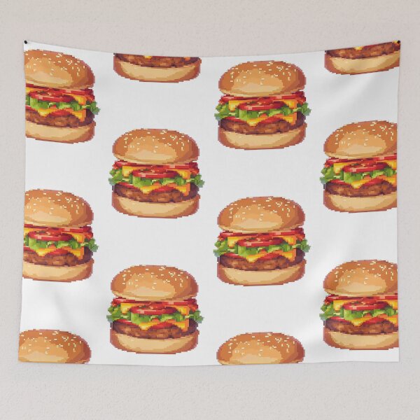 Item preview, Pixel Art Hamburger(3) - Food art designed and sold by octoboobs.