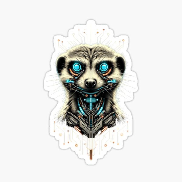 Underground Explorer - Cyber Meerkat Sticker