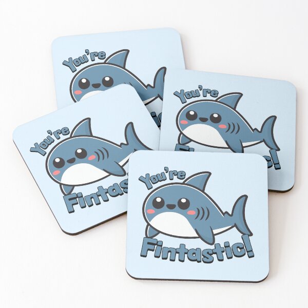Item preview, You're Fintastic! Kawaii Shark Cartoon! designed and sold by PMCreative.