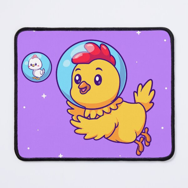 Item preview, Chicken with Astronaut Helmet and Moon Hat Cartoon designed and sold by hjian8219.