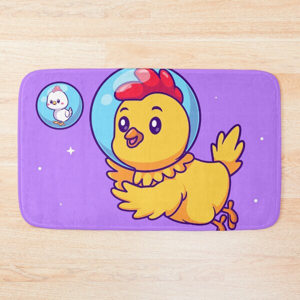Item preview, Chicken with Astronaut Helmet and Moon Hat Cartoon designed and sold by hjian8219.