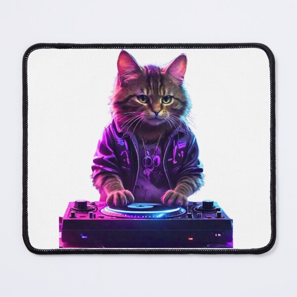 Item preview, Purrfect Beats: DJ Cat Vibes - Trendy Feline Music Lover Design designed and sold by SN-Creations.