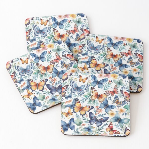 Item preview, butterfly watercolor pattern designed and sold by shokA Design.
